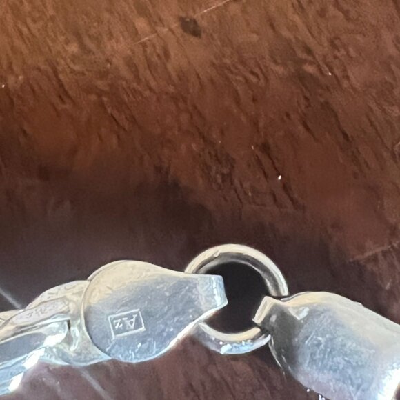 Sterling Silver Italian 925 Twisted Rope Chain Bracelet Italy - Picture 5 of 10